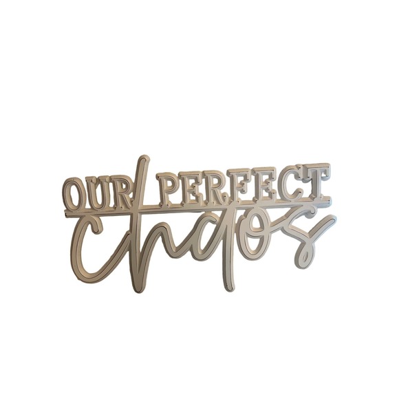 Hobby Lobby Other - "Our Perfect Chaos" Wood 3D Cutout Crafts Home Decor Hobby Lobby